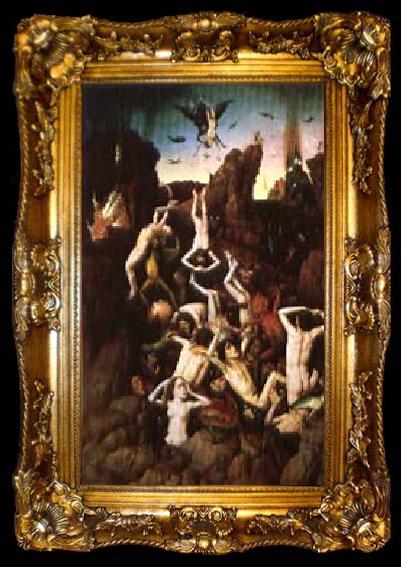 framed  Dieric Bouts The Fall of the Danned, ta009-2